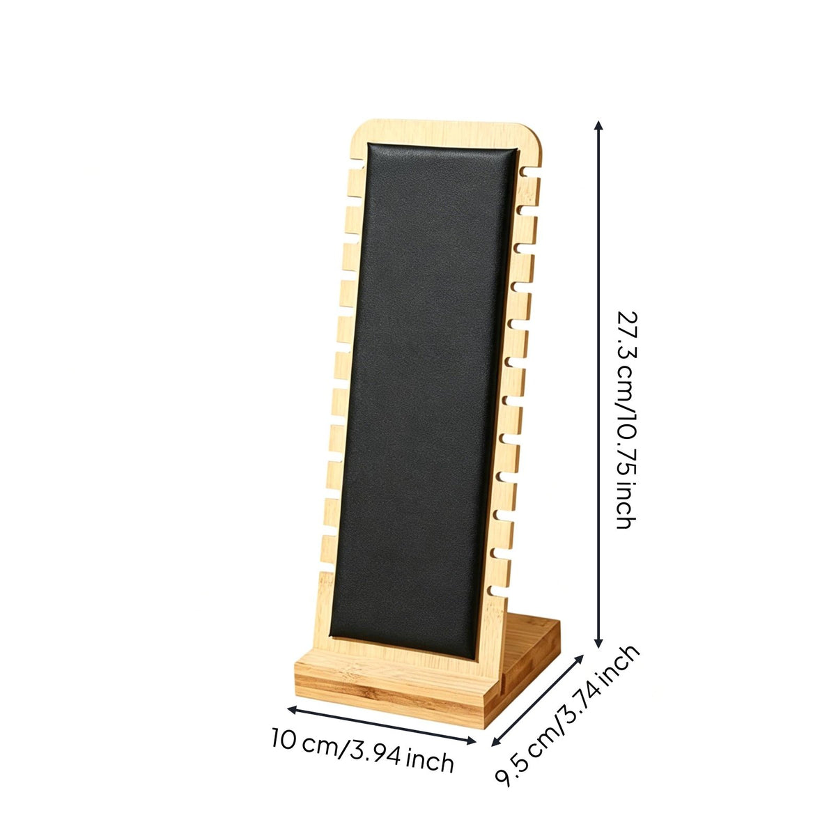 Bamboo Necklace Display Stand Tangle-Tangle-Less Storage for Photography Prop