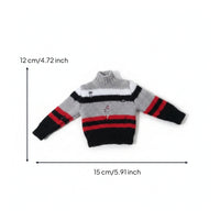 1/6 Doll Sweater Breathable Ribbed Miniature Clothes