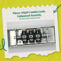 Luggage Lock Replacement, Universal Suitcase Combination Lock, protected Clamp for Travel Cases, Utility Box, Drawer