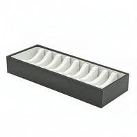 Jewelry Display Tray with Slots Slim Bangle Tray Compact for Collectors