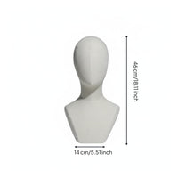 Shoulder Design Pinnable Mannequin Head Stable Base Hat Display Stand Long-Lasting for Cosplayers, Retailers, Retail Shop, Boutique