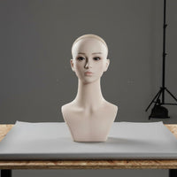 Jewelry Display Head Asian Style Hairpiece Stand Head Stable and Lightweight for Salon Owners