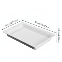 Rectangular Platter Versatile Rectangular Buffet Server Sushi Serving Platter for Caterers, Banquets, Parties, Hotel