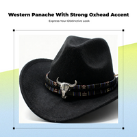 Wide Brim Cowboy Sun Hat, Unisex, Adjustable, UPF40+