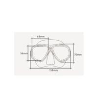 Adult Dive Mask Comfortable Fit Silicone Snorkel Mask Adjustable Strap