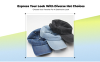 Denim Sport Cap, Adjustable, Unisex, Plain, Relaxed
