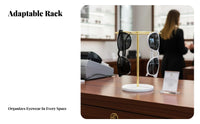 Space-Saving Tabletop Glasses Display Stable Construction Metal Countertop Eyewear Holder High Capacity for Boutique Owners, Vanity Table
