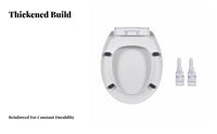 slow-close Toilet Cover Thickened Design Bathroom Hardware long-lasting for Landlords