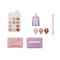 Pretend Play Purse Set Stitched Construction Kids Purse Playset Realistic Design Children's Handbag Set