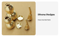 Three-Section Gourd Decoration Polished Finish Openable Brass Wu Lou Brass Gourd Trinket Handmade Individual Accessory