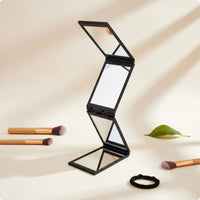 4 Panel Mirror Portable Tri-Fold Mirror Foldable for Haircut