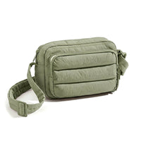 Quilted Crossbody Bag Adjustable Strap Puffer Shoulder Bag Anti-Skimming Technology Puffer Shoulder Purse for Women