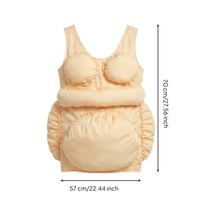 Costume with Stuffed Belly Halter-Style Padded Cosplay Suit Soft for Stage Play