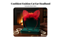 Lace Hare Ear Headband Alluring Design Creature Ears Headband Cosplay Ears Hairband Cute Look Cosplay Ear Headpiece Comfortable