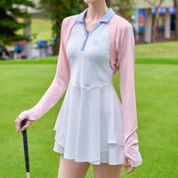 Golf Sleeves Covers Silky Cooling Protection Arm Covers Sun-Blocking 50+ Sports Accessory for Driving