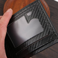 Bifold Carbon Fiber Wallet ID Window Men's Bifold Wallet