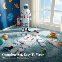 Astronaut Jumpsuit with Helmet Realistic Look Astronaut Jumpsuit Set for Adults