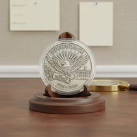 United States Independence 250th Anniversary Coin Antique Silver Finish