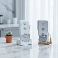2 Pieces Wireless Voice Communication Device Entry Chime Rechargeable Battery