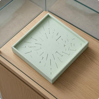 Square Jewelry Display Tray Recessed Top Band Display Tray Textured