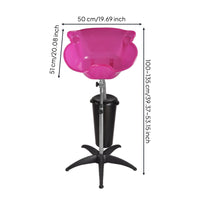 Portable Shampoo Basin Easy to Clean Standing Shampoo Basin Heat-Resistant Portable Hair Washing Sink for Barbershop