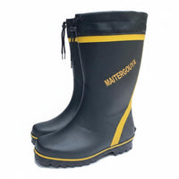 Easy On & Remove men's Wide Calf Rain Boots Breathable Lining Extra Wide Waterproof Work Boots Lightweight for Farmers, Workers, Outdoor