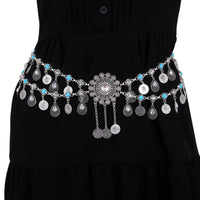 Belly Dance Hip Belt Multi-Functional Wear Bohemian Coin Waist Chain for Parties