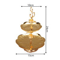 2-Tier Fruit Plate High Quality Material 2-Tier Fruit Dish Great Gift Idea