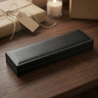 PU Leather Watch Box Stitch Trim Long Watch Box Easy to Clean