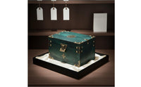 Wooden Jewelry Box Sturdy Wood Construction Chinese Design Keepsake Box Antique Design Treasure Chest Skillfully Made