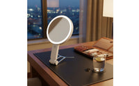 3-Color Light LED Makeup Mirror Dimmable Beauty Tool Foldable for Dressing Table, Travel