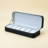 PU Leather Watch Box Easy to Carry Accessory Storage Soft Inner Soft Lining
