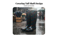 Wear-Resistant women's Knee-High Rain Boots Long-Lasting Tall Rain Boots All-Season for Gardeners, Adults, Wet Work Environments, Gardening