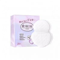 20 Pieces Armpit Sweat Pads White Underarm Sweat Pads Comfort Fit