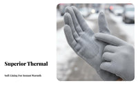 women's Winter Gloves Non-Slip Grip Fleece Lined Gloves Cold Weather Accessory Soft and Skin-Gentle Hand Coverings Contoured Fit