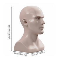 With Ear Holes Realistic Mannequin Head Multi-Purpose Hairpiece Holder Head Stable Base for Retailers, Photographers, Trade Exhibition