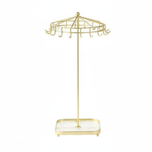 18-Hook Jewelry Stand Detachable Jewelry Stand with Tray for Dresser, Boutique