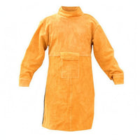 Cowhide Weld Coat Unlined Resistant Leather Jacket Long Sleeves