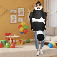 Black-and-White Critter Costume Funny Black-and-White Critter Cosplay Suit Stuffed Tail