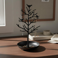 Jewelry Tree Stand Multi-Purpose Jewelry Display Tray Space-Saving