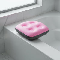 Inflatable Bath Seat with Suction Cups Massage Surface Spa Booster Seat Waterproof Booster Pad for Elderly