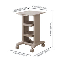 Beauty Cart with Drawers Multifunctional Storage Cart with Wheels Space-Saving