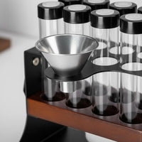 10 Pieces Sealed Bean Tube Set Adjustable Aroma Bottle Stand Multi-Use for Cafe
