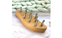 Wooden Gua Sha Comb with Steel Pins Portable Gua Sha Comb Rounded for Home