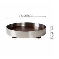 Stainless Steel Tray Easy to Clean Desktop Jewelry Tray Table Accessory