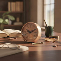 Roman Numeral Clock Head Gold Finish Embedded Quartz Clock Head