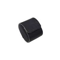 PU Leather Watch Roll Luxurious Lined Single Watch Storage Box Individual Accessory Organizer Elegant Design Removable Pillow