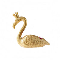 Flamingo Jewelry Box uncoveredTop Decor Item Crowned