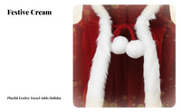 Christmas Velvet Cloak Tie Closure Full-Length Hooded Cloak Soft Texture for Men