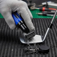Water Spray Golf Brush Carabiner Clip Golf Club Cleaning Brush Nylon Bristles
